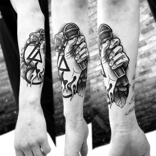 Explore ape tattoo ideas, creative tattoo ideas in Zumbrota, available at Art by Sinclair Tattoo Artist At Dry Bones Ink