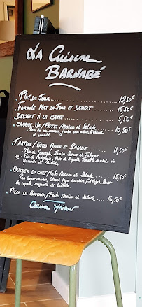 Menu / carte de Barnabé [LA CUISINE] - Restaurant l Boulangerie l Pâtisserie l Bar à Saint-Herblain