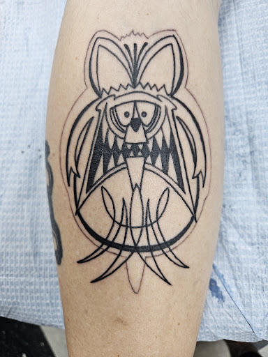 Explore map tattoo ideas, creative tattoo ideas in Yorktown, available at Yorktown Tattoo