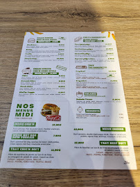 Menu / carte de WELL DONE (smash burger) à Le Raincy