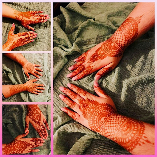 Explore mens angel tattoo ideas, creative tattoo ideas in Concord, available at Naseera Fazil Henna Art