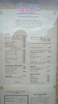 Menu / carte de Restaurant Les Agapes à Terrasson-Lavilledieu