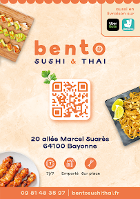Restaurant de sushis Bento Sushi & Thai | Restaurant japonais et thailandais à Bayonne à Bayonne (le menu)