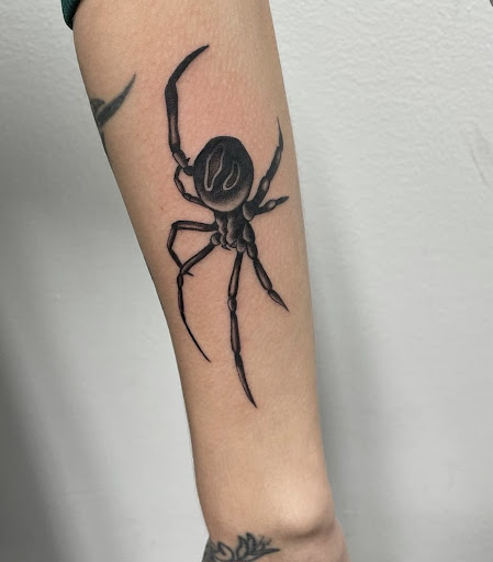 Explore knee cap tattoo ideas for men, creative tattoo ideas in Washington, available at Fattys Tattoos & Piercings Dupont Circle