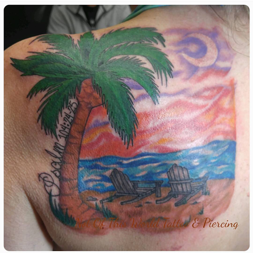 Explore large cover up tattoo ideas, creative tattoo ideas in Loganville, available at Not Of This World Tattoo & Piercing