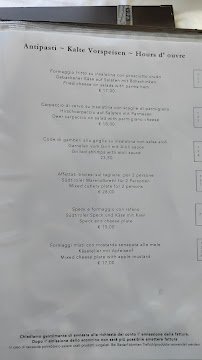 Restaurant Almgasthof Mont Seuc à Urtijëi (le menu)