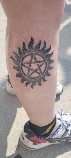 Explore thigh tattoos ideas, creative tattoo ideas in Chicago, available at Revolution Tattoo