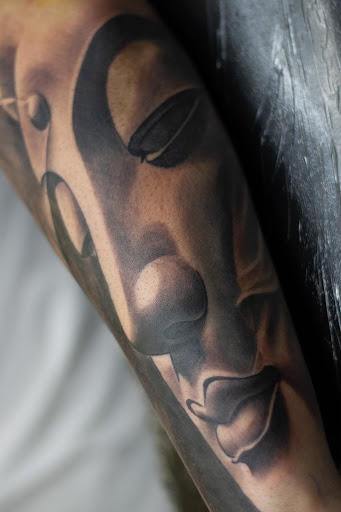 Explore van halen tattoo ideas, creative tattoo ideas in Butler, available at Zink Modern Tattooing