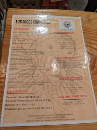 Menu du Los Tacos Chingones à Biarritz