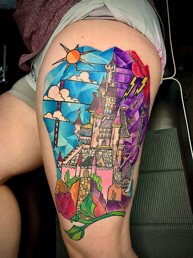 Explore quarter sleeve tattoo ideas for females, creative tattoo ideas in Manassas, available at Lamano Ink