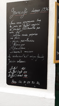 Gran café à Marseille menu
