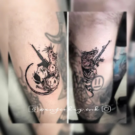 Explore mens back tattoo ideas, creative tattoo ideas in Casper, available at Luna & Lotus Amethyst Ink Angie Kay