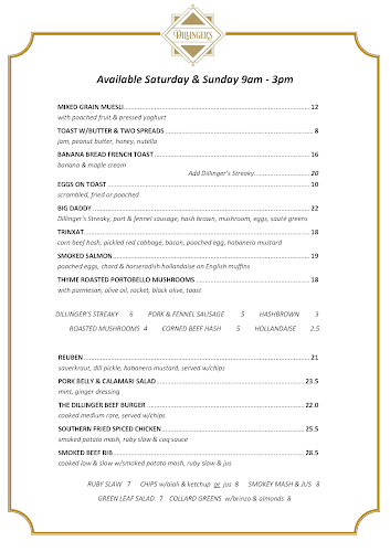 Dillingers Brasserie & Bar - Restaurant