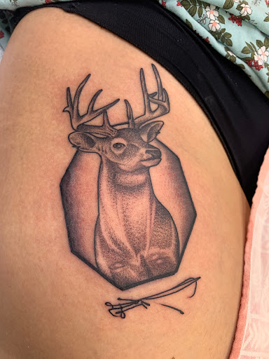 Explore shoulder sleeve tattoo ideas, creative tattoo ideas in Deerfield Beach, available at A Stroke of Genius Tattoos of Deerfield Beach