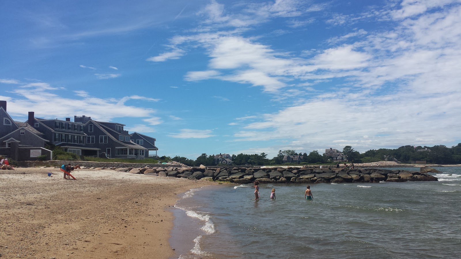 Photo of MBL Stony Beach with turquoise water surface