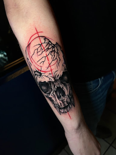 Explore lion and cub tattoo ideas, creative tattoo ideas in San Antonio, available at Ink & Iron Tattoos & Piercings