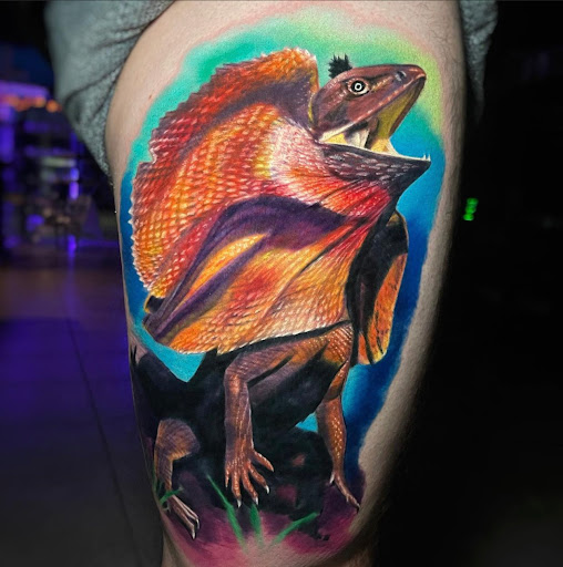 Explore lightsaber tattoo ideas, creative tattoo ideas in Cape Coral, available at South of Heaven Tattoo