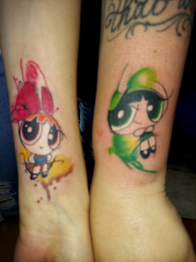 Explore matching tattoo ideas for siblings, creative tattoo ideas in Odessa, available at Little Dragon Tattoos Studio