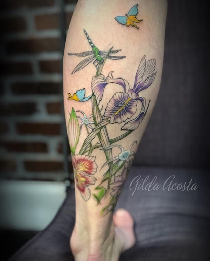 Explore peony tattoo ideas, creative tattoo ideas in Arlington, available at Lady Octopus Tattoos