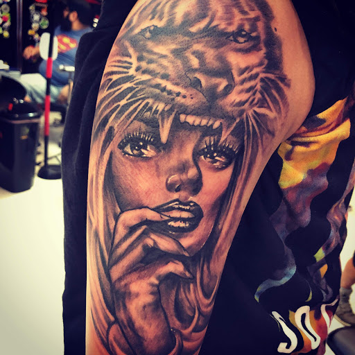 Explore tattoo ideas for police, creative tattoo ideas in San Antonio, available at Nite Owl Tattoo Studio
