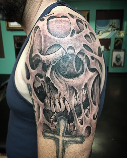 Explore mens name tattoo ideas, creative tattoo ideas in San Diego, available at Sideshow Tattoo and Piercing