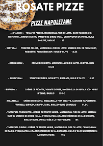 Carte du Rosate Pizze à Draguignan