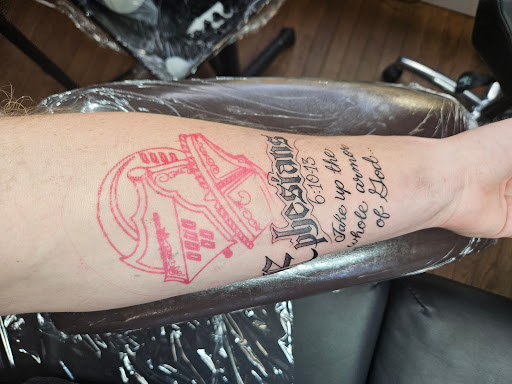 Explore buddhist tattoo ideas, creative tattoo ideas in Dayton, available at Cloak and Dagger Tattoo Studio