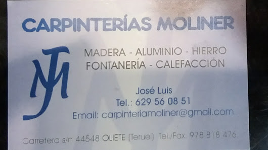 Carpintería Moliner 44548 Oliete, Teruel, España