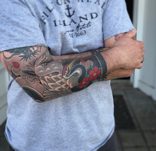 Explore mickey mouse tattoo ideas, creative tattoo ideas in Florida, available at Pennyroyal Tattoo