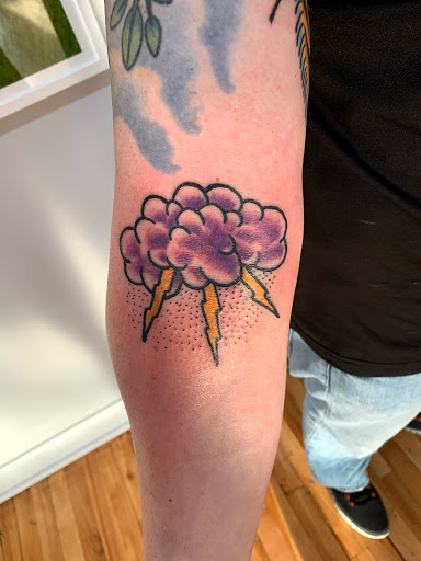 Explore saint tattoo ideas, creative tattoo ideas in Kansas City, available at Golden Stag Tattoo and Gallery