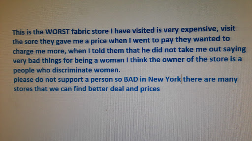 Fabric Store «Fabric House», reviews and photos, 214 W 39th St # A, New York, NY 10018, USA