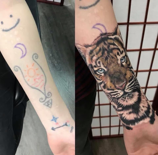 Explore small diabetic tattoo ideas, creative tattoo ideas in Tucson, available at Sacred Art Tattoo Studio