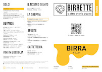 Carte du Birrette Cittadella - Beer Bar & Comfort Food à Cittadella