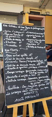 Restaurant La consigne à Sète (la carte)