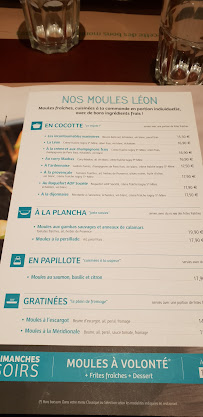 Léon - Lille-Wasquehal à Wasquehal menu