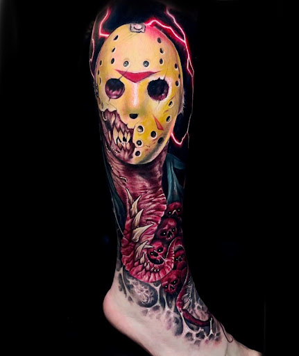 Explore tattoo sleeve ideas drawings, creative tattoo ideas in Corona, available at Crop Circles Tattoo Studio