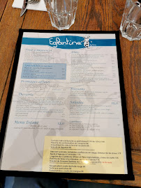 L'églantine à Paris menu