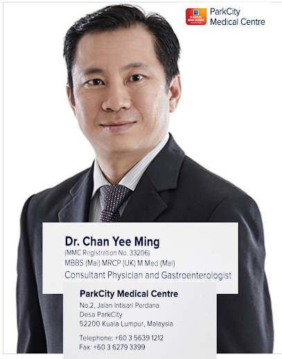 Dr Chan Yee Ming, Gastroenterologist 胃肠肝病專科医生