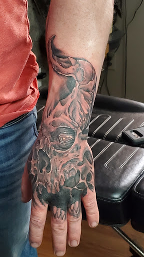 Explore gothic tattoo ideas for men, creative tattoo ideas in Abilene, available at Blackollar Tattoo Company