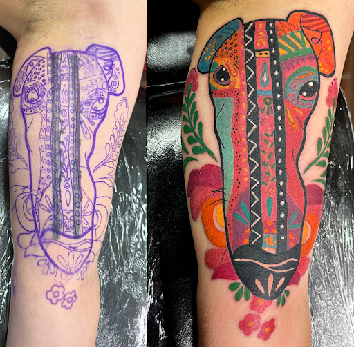 Explore fenrir tattoo ideas, creative tattoo ideas in Mesa, available at Club Tattoo