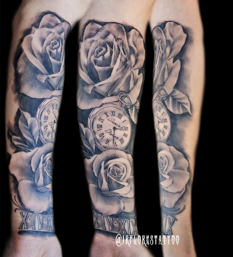 Explore koi fish sleeve tattoo ideas, creative tattoo ideas in Caldwell, available at Blue Ring Studio Tattoo & Piercing