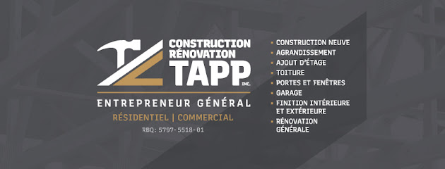 Construction Rénovation Tapp - St-Lambert-de-Lauzon