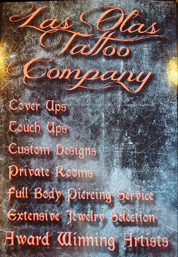 Tattoo Shop «Las Olas Tattoo Company», reviews and photos, 1509 E Las Olas Blvd, Fort Lauderdale, FL 33301, USA
