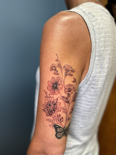 Explore tattoo ideas for girlfriends name, creative tattoo ideas in Danvers, available at The Kingdom Tattoo Co.