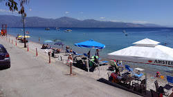 Paralia Loggos'in fotoğrafı geniş bir kıyı şeridi ile birlikte