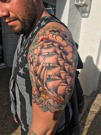 Explore hairline tattoo ideas male, creative tattoo ideas in San Angelo, available at Good Vibes Only Tattoo Studio