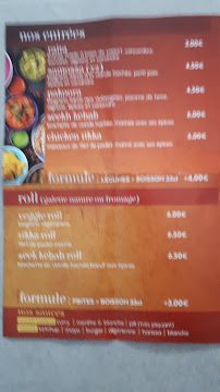 INDIAN FOOD à Tassin-la-Demi-Lune menu