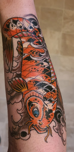 Explore shin tattoo ideas male, creative tattoo ideas in Northampton, available at Luckys Tattoo and Piercing