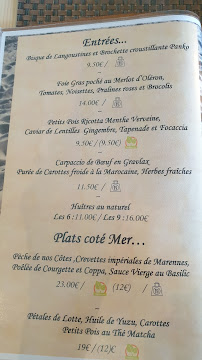 Menu / carte de Restaurant Le Grain de Sable à Saint-Georges-d'Oléron