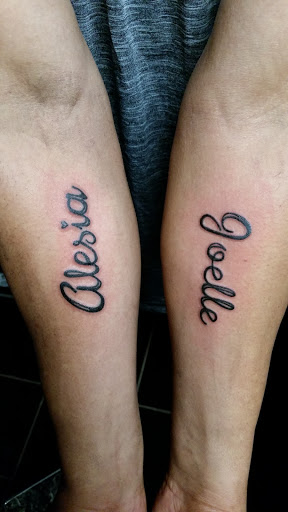 Explore name tattoo placement ideas, creative tattoo ideas in Erie, available at EliKingInk